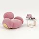 Modern Coffee Table and Armchair 60 - 3DOcean Item for Sale