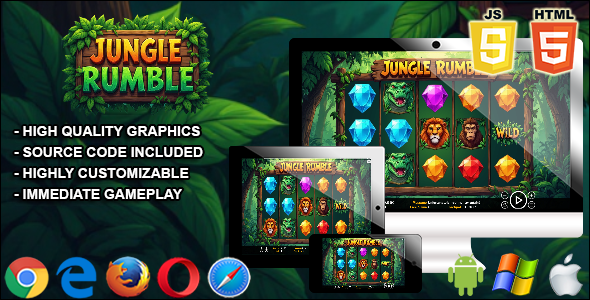Jungle Rumble - HTML5 Slot Machine