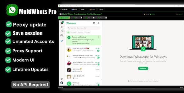 MultiWhats Pro - WhatsApp Accounts Manager with Proxy Support & Multi login