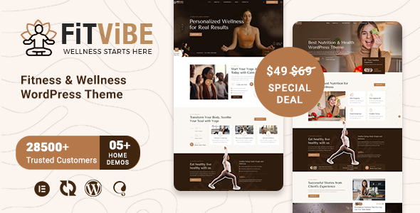 Fitvibe – Fitness & Wellness WordPress Theme