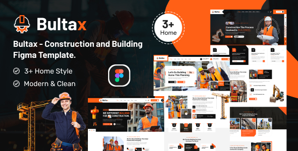 Bultax - Construction and Building Figma Template.