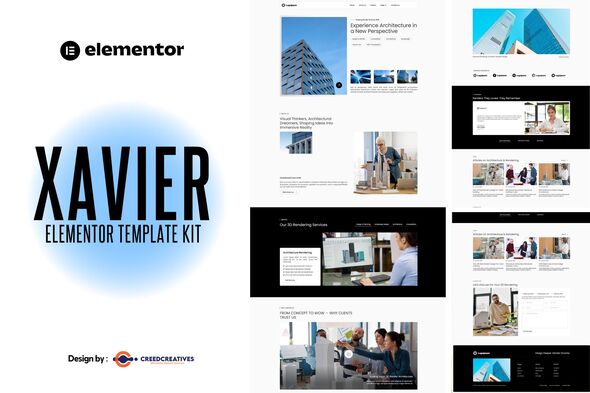 Xavier - 3D Render Service for Architecture & Landscape Elementor Kit