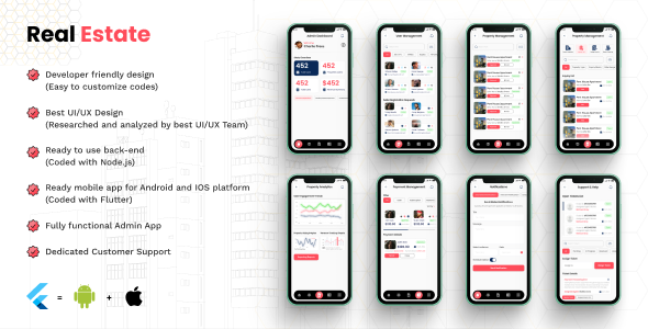 Real Estate Admin App – Flutter Mobile Admin for Property Management