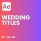 Wedding titles - VideoHive Item for Sale