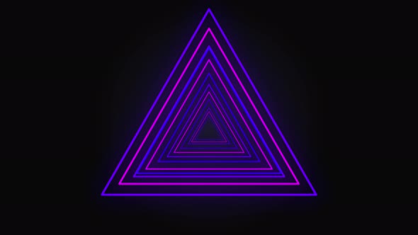 4 Animation Options With Neon Triangles