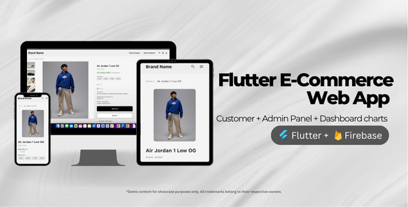 Flutter E-Commerce Web App with Admin Panel | Firebase + Syncfusion + GoRouter