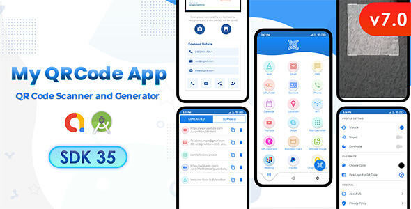 My QR Code Generate & Scanning App (Android 15 Supported)