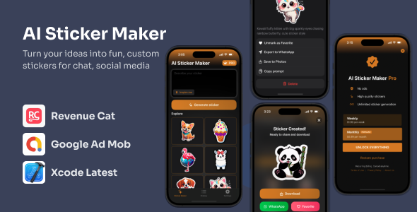 AI Sticker Maker - Complete iOS App Source Code | Swift & SwiftUI