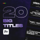Big Titles | Premiere Pro - VideoHive Item for Sale
