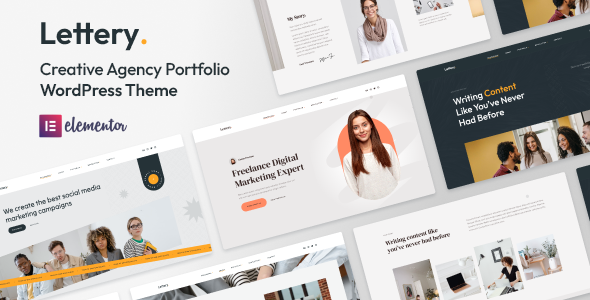 Lettery - Creative Agency Portfolio WordPress Theme