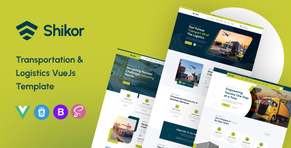 Shikor - Transportation & Logistics Vue Js Template