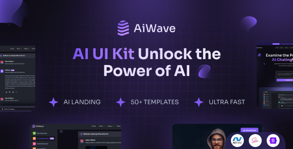 Aiwave - ASP .NET MVC 5 - AI SaaS Website + Dashboard UI Kit
