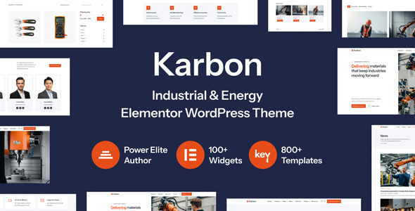 Karbon - Industrial & Energy Elementor WordPress Theme