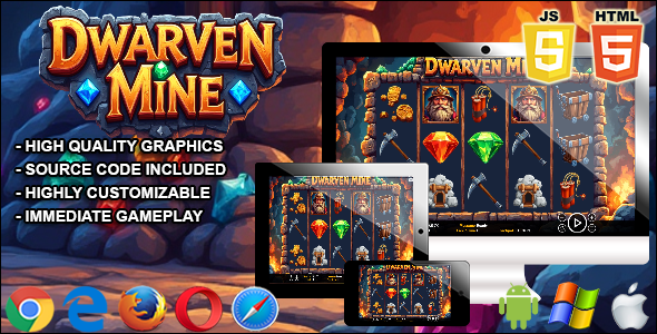 Dwarves Mine - HTML5 Slot Machine