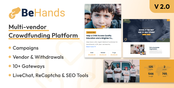 BeHands - Global Multivendor Crowdfunding Platform