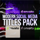 8 Modern Social Media Titles Pack - VideoHive Item for Sale