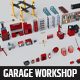 Realistic Car Garage Workshop Mega Pack Collection - 3DOcean Item for Sale