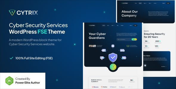 Cytrix – Cyber Security Services Gutenverse FSE WordPress Theme