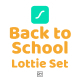 Back to School Lottie Icon Set - VideoHive Item for Sale