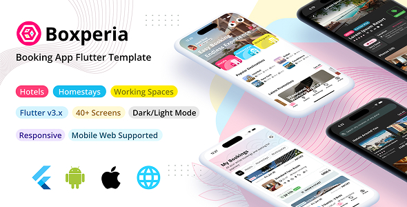 Boxperia - Flutter Hotel and Room Booking App UI Kit