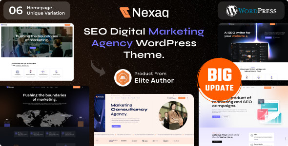Nexaq - Digital Marketing Agency WordPress Theme