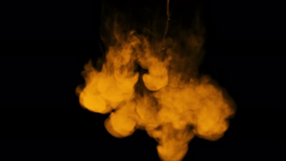 Orange Smoke Falling 4K alt