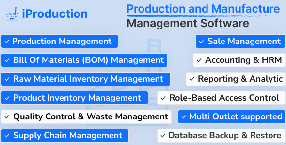 iProduction - Production and Manufacture Management Software