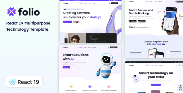 Folio - React 19 Multipurpose Technology Template
