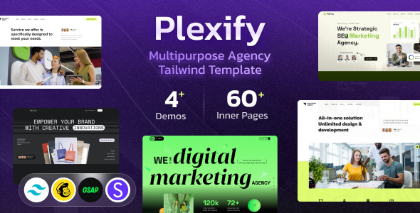 Plexify - Creative Agency Tailwind CSS Template