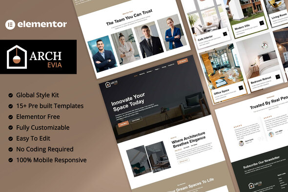 Archevia - Interior & Architecture Elementor Template Kit