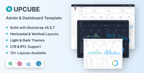 Upcube - Django Admin Dashboard & UI Kit Template