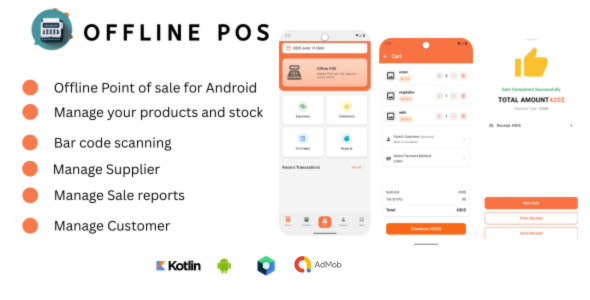 Smart Offline POS & Inventory Android