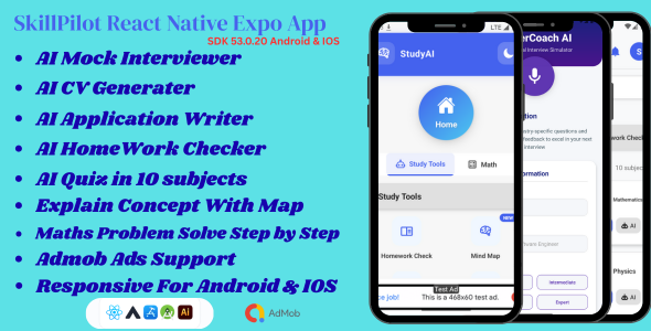 AI Career Hub - React Native Expo (IOS & Android)