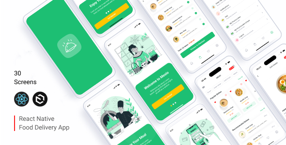 Mesio – Complete Food Delivery App (React Native + Payload CMS)