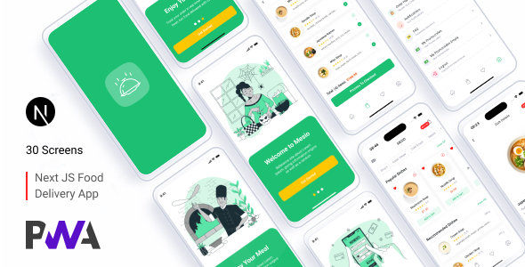 Mesio – Food Delivery UI App (Next.js + PWA Ready)