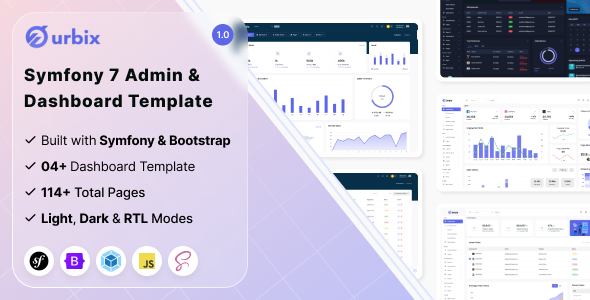 Urbix - Symfony Admin & Dashboard Template