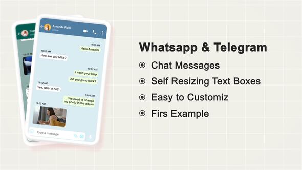 Chat Messages  | Whatsapp & Telegram