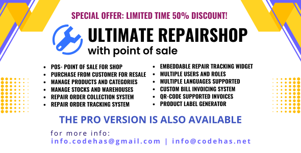 Ultimate repair shop solution with point of sale