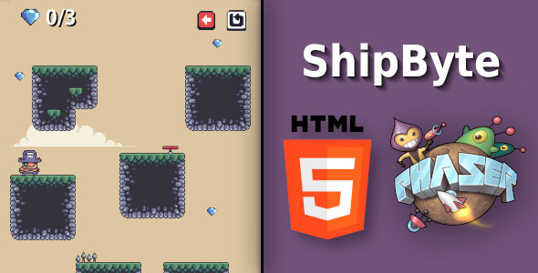 ShipByte - HTML5 Platform Game
