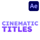 Cinematic Titles for After Effects - VideoHive Item for Sale