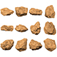 12 Desert Rock Collection - 3DOcean Item for Sale