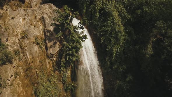 Waterfall in the Mountains