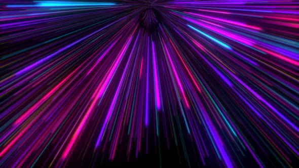 Neon Speed Light Lines Background Loop 