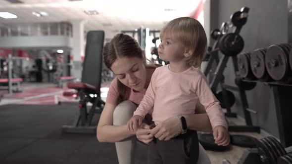 Baby with Mom in the Gym