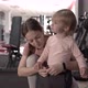 Baby with Mom in the Gym - VideoHive Item for Sale