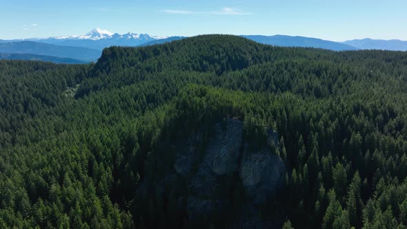 Orbiting shot of Oyster Dome's lookout point that takes 7 miles to get to.