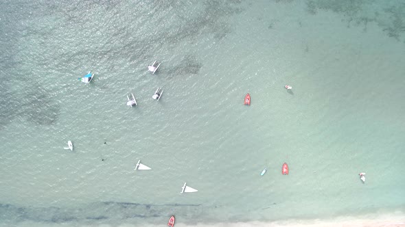 Windsurfing Overhead Top View