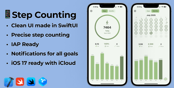 iOS 17 Swift Step Counting App | Pedometer App with IAP