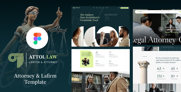 Attol - Attorney & Lawyer Figma Template