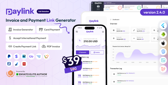 PayLink - Invoice and Payment Link Generator Full Solution